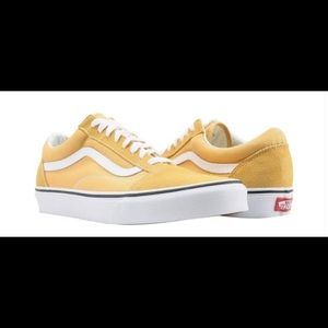 Yellow old school vans!